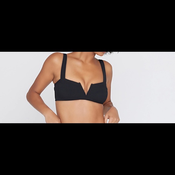 NWOT L*Space Lee Lee Ribbed Bikini Top - Picture 5 of 15